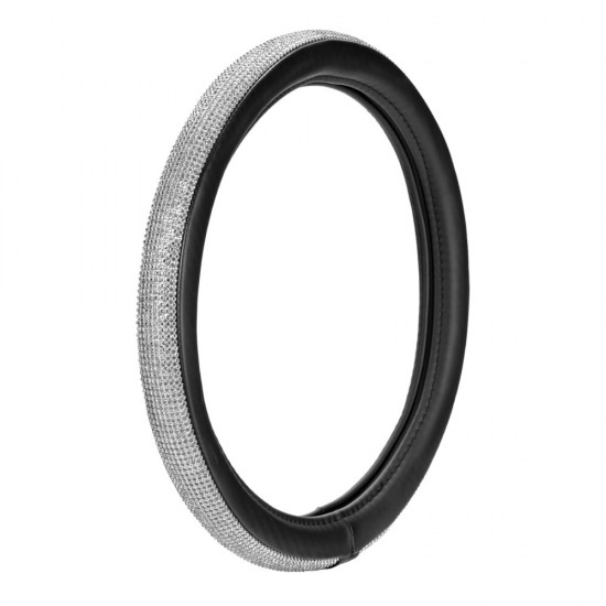 AMC-L3317.0 - ΚΑΛΥΜΜΑ ΤΙΜΟΝΙΟΥ DIAMONDS SILVER (S) 35/37cm ΣΥΝΘΕΤΙΚΟ ΔΕΡΜΑ SKEENTEX ΜΑΥΡΟ/ΑΣΗΜΙ LAMPA  - 1 ΤΕΜ. ΚΑΛΥΜΜΑ ΤΙΜΟΝΙΟΥ DIAMONDS SILVER (S) 35/37cm ΣΥΝΘΕΤΙΚΟ ΔΕΡΜΑ SKEENTEX ΜΑΥΡΟ/ΑΣΗΜΙ LAMPA  - 1 ΤΕΜ.