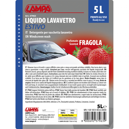 AMC-L3796.3 - ΥΓΡΟ ΥΑΛΟΚΑΘΑΡΙΣΤΗΡΩΝ SUMMER SCREEN WASH ΜΕ ΑΡΩΜΑ ΦΡΑΟΥΛΑ (ΕΤΟΙΜΟ ΓΙΑ ΧΡΗΣΗ) 5000ml ΥΓΡΟ ΥΑΛΟΚΑΘΑΡΙΣΤΗΡΩΝ SUMMER SCREEN WASH ΜΕ ΑΡΩΜΑ ΦΡΑΟΥΛΑ (ΕΤΟΙΜΟ ΓΙΑ ΧΡΗΣΗ) 5000ml