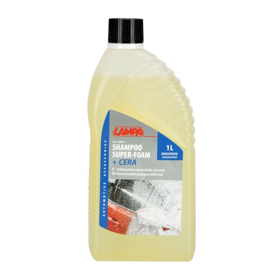 ΣΑΜΠΟΥΑΝ ΜΕ ΚΕΡΙ SUPER FOAM ΣΥΜΠΥΚΝΩΜΕΝΟ 1000ml LAMPA - 1 ΤΕΜ.