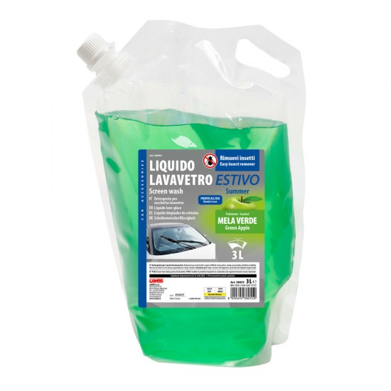 AMC-L3805.5 - ΥΓΡΟ ΥΑΛΟΚΑΘΑΡΙΣΤΗΡΩΝ ΜΕ ΙΔΙΟΤΗΤΑ ΚΑΘΑΡΙΣΜΟΥ ΕΝΤΟΜΩΝ ΑΡΩΜΑ ΠΡΑΣΙΝΟ ΜΗΛΟ 3LT LAMPA - 1 τεμ. ΥΓΡΟ ΥΑΛΟΚΑΘΑΡΙΣΤΗΡΩΝ ΜΕ ΙΔΙΟΤΗΤΑ ΚΑΘΑΡΙΣΜΟΥ ΕΝΤΟΜΩΝ ΑΡΩΜΑ ΠΡΑΣΙΝΟ ΜΗΛΟ 3LT LAMPA - 1 τεμ.