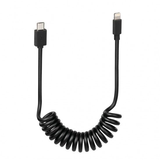 AMC-L3870.4/T - ΚΑΛΩΔΙΟ ΦΟΡΤΙΣΗΣ ΚΙΝΗΤΟΥ E-BIKE SPRING MICRO USB- APPLE 8 PIN ΣΠΙΡΑΛ 25-100cm ΚΑΛΩΔΙΟ ΦΟΡΤΙΣΗΣ ΚΙΝΗΤΟΥ E-BIKE SPRING MICRO USB- APPLE 8 PIN ΣΠΙΡΑΛ 25-100cm