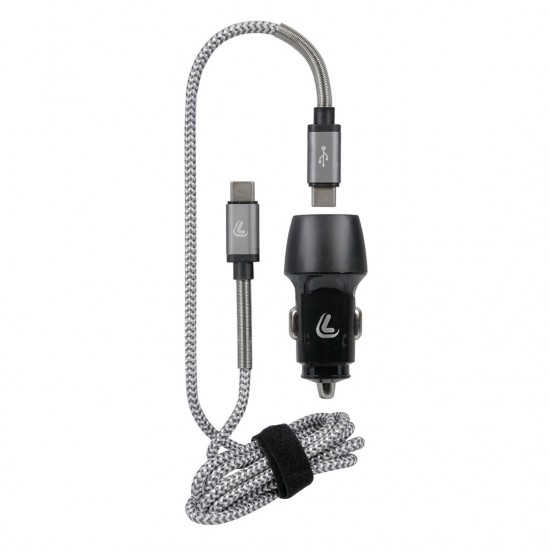 AMC-L3871.5/T - ΦΟΡΤΙΣΤΗΣ ΑΝΑΠΤΗΡΑ ΜΕ 2 USB ΚΑΙ ΚΑΛΩΔΙΟ ΦΟΡΤΙΣΗΣΚΑΙΣΥΓΧΡΟΝΙΣΜΟΥ 100cm TYPE-C KIT PRO 18W 12/24V ΦΟΡΤΙΣΤΗΣ ΑΝΑΠΤΗΡΑ ΜΕ 2 USB ΚΑΙ ΚΑΛΩΔΙΟ ΦΟΡΤΙΣΗΣΚΑΙΣΥΓΧΡΟΝΙΣΜΟΥ 100cm TYPE-C KIT PRO 18W 12/24V