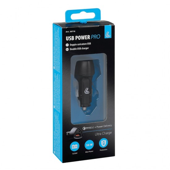 AMC-L3871.6/T - ΦΟΡΤΙΣΤΗΣ ΑΝΑΠΤΗΡΑ ΜΕ 2 USB-C/USB- A 12/24V 36W LED FAST CHARGE ΦΟΡΤΙΣΤΗΣ ΑΝΑΠΤΗΡΑ ΜΕ 2 USB-C/USB- A 12/24V 36W LED FAST CHARGE