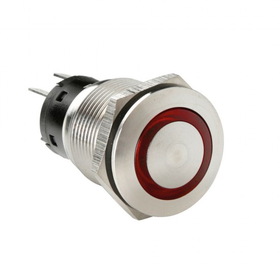 AMC-L4557.4 - ΔΙΑΚΟΠΤΗΣ ΜΠΟΥΤΟΝ (BUTTON) 12/24V 5Amax 5PIN IP65 ON/OFF ME LED ΚΟΚΚΙΝΟ ΑΝΟΞΕΙΔΩΤΟ ΑΤΣΑΛΙ LAMPA - 1 TEM. ΔΙΑΚΟΠΤΗΣ ΜΠΟΥΤΟΝ (BUTTON) 12/24V 5Amax 5PIN IP65 ON/OFF ME LED ΚΟΚΚΙΝΟ ΑΝΟΞΕΙΔΩΤΟ ΑΤΣΑΛΙ LAMPA - 1 TEM.