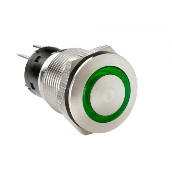 AMC-L4557.5 - ΔΙΑΚΟΠΤΗΣ ΜΠΟΥΤΟΝ (BUTTON) 12/24V 5Amax 5PIN IP65 ON/OFF ME LED ΠΡΑΣΙΝΟ ΑΝΟΞΕΙΔΩΤΟ ΑΤΣΑΛΙ LAMPA - 1 TEM. ΔΙΑΚΟΠΤΗΣ ΜΠΟΥΤΟΝ (BUTTON) 12/24V 5Amax 5PIN IP65 ON/OFF ME LED ΠΡΑΣΙΝΟ ΑΝΟΞΕΙΔΩΤΟ ΑΤΣΑΛΙ LAMPA - 1 TEM.