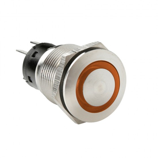 AMC-L4557.7 - ΔΙΑΚΟΠΤΗΣ ΜΠΟΥΤΟΝ (BUTTON) 12/24V 5Amax 5PIN IP65 ON/OFF ME LED ΠΟΡΤΟΚΑΛΙ ΑΝΟΞΕΙΔΩΤΟ ΑΤΣΑΛΙ LAMPA - 1 TEM. ΔΙΑΚΟΠΤΗΣ ΜΠΟΥΤΟΝ (BUTTON) 12/24V 5Amax 5PIN IP65 ON/OFF ME LED ΠΟΡΤΟΚΑΛΙ ΑΝΟΞΕΙΔΩΤΟ ΑΤΣΑΛΙ LAMPA - 1 TEM.