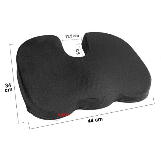 AMC-L5436.4 - ΜΑΞΙΛΑΡΙ ΚΑΘΙΣΜΑΤΟΣ ERGO SEAT CONTOUR ΜΕ GEL ΚΑΙ ΑΦΡΟ MEMORY FOAM (ΜΑΥΡΟ) - 1 ΤΕΜ. ΜΑΞΙΛΑΡΙ ΚΑΘΙΣΜΑΤΟΣ ERGO SEAT CONTOUR ΜΕ GEL ΚΑΙ ΑΦΡΟ MEMORY FOAM (ΜΑΥΡΟ) - 1 ΤΕΜ.