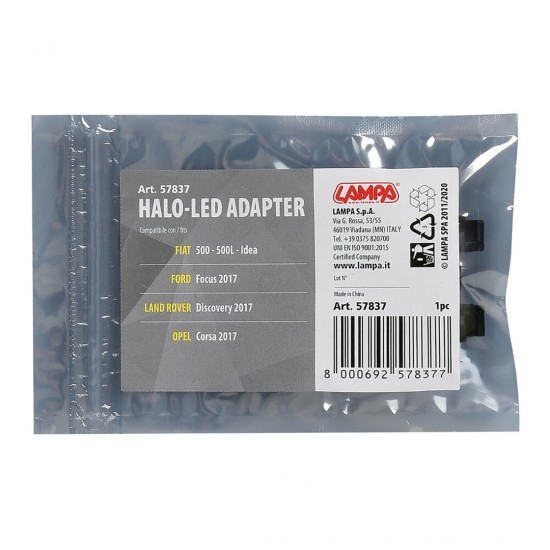 AMC-L5783.7 - FIAT/FORD/LAND ROVER/OPEL ΑΝΤΑΠΤΟΡΑΣ ΓΙΑ HALO LED 1ΤΕΜ. FIAT/FORD/LAND ROVER/OPEL ΑΝΤΑΠΤΟΡΑΣ ΓΙΑ HALO LED 1ΤΕΜ.