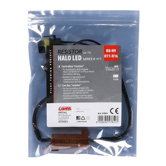 AMC-L5785.1 - ΑΝΤΙΣΤΑΣΗ CAN-BUS ΓΙΑ HALO LED H8/H9/H11/H16 9-32V SERIES 4-11 (ΑΝΤΙΣΤΑΣΗ-ΨΕΥΤΗΣ-CANCELLER) 1ΤΕΜ. ΑΝΤΙΣΤΑΣΗ CAN-BUS ΓΙΑ HALO LED H8/H9/H11/H16 9-32V SERIES 4-11 (ΑΝΤΙΣΤΑΣΗ-ΨΕΥΤΗΣ-CANCELLER) 1ΤΕΜ.