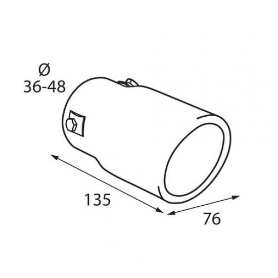 AMC-L6001.9 - ΑΚΡΟ ΕΞΑΤΜΙΣΗΣ TS-15 36-48mm - ΣΤΡΟΓΓΥΛΟ ΑΚΡΟ ΕΞΑΤΜΙΣΗΣ TS-15 36-48mm - ΣΤΡΟΓΓΥΛΟ