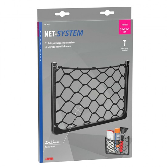 AMC-L6027.3 - ΘΗΚΗ ΜΕ ΕΛΑΣΤΙΚΟ ΔΙΧΤΥ 31x21x1cm NET-SYSTEM 11 ΜΕ ΠΛΑΙΣΙΟ ΠΕΡΙΧΕΙ ΚΙΤ ΤΟΠΟΘΕΤΗΣΗΣ LAMPA - 1 ΤΕΜ. ΘΗΚΗ ΜΕ ΕΛΑΣΤΙΚΟ ΔΙΧΤΥ 31x21x1cm NET-SYSTEM 11 ΜΕ ΠΛΑΙΣΙΟ ΠΕΡΙΧΕΙ ΚΙΤ ΤΟΠΟΘΕΤΗΣΗΣ LAMPA - 1 ΤΕΜ.