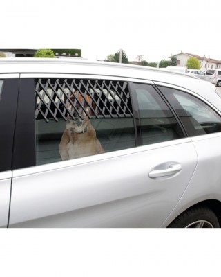 ΚΑΓΚΕΛΟ ΠΑΡΑΘΥΡΟΥ ΓΙΑ ΣΚΥΛΟΥΣ- ΚΑΤΟΙΚΙΔΙΑ ΖΩΑ (L) 68x20cm 13 ΠΛΕΓΜΑΤΩΝ PET WINDOW GATE-1ΤΕΜ.