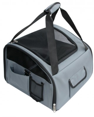 ΤΣΑΝΤΑ ΜΕΤΑΦΟΡΑΣ/ ΚΑΘΙΣΜΑ (ΚΟΥΤΙ) ΑΥΤΟΚΙΝΗΤΟΥ ΣΚΥΛΟΥ CAR PETS KENNEL 2 in 1 (S) 40x38x28cm ΜΕ ΛΟΥΡΙ ΔΕΣΙΜΑΤΟΣ