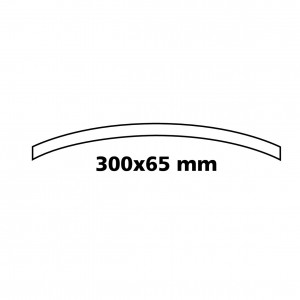 ΚΑΘΡΕΠΤΗΣ ΕΣΩΤΕΡΙΚΟΣ ΚΥΡΤΟΣ ΠΙΑΣΤΟΣ CONVEX 300 Χ 65 mm (ΓΙΑ ΚΑΘΡΕΠΤΕΣ ΥΨΟΥΣ 53-80 mm)