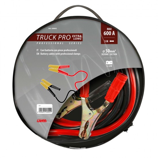 AMC-L6989.2 - ΡΕΥΜΑΤΟΔΟΤΕΣ PROFESSIONAL SERIES TRUCK PRO EXTRA LONG 600A 500cm LAMPA - 1 ΤΕΜ. ΡΕΥΜΑΤΟΔΟΤΕΣ PROFESSIONAL SERIES TRUCK PRO EXTRA LONG 600A 500cm LAMPA - 1 ΤΕΜ.