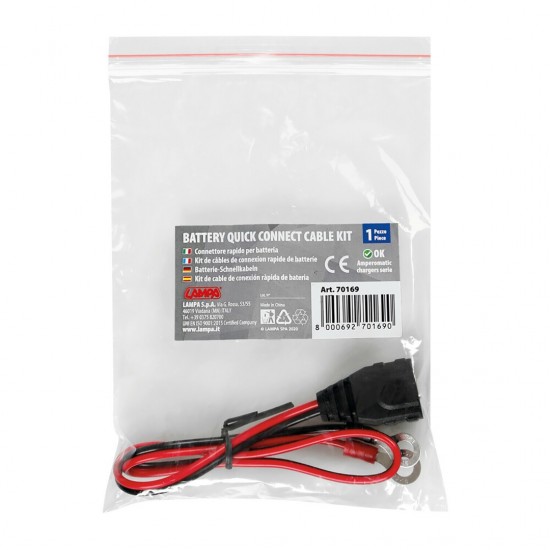 AMC-L7016.9 - ΚΑΛΩΔΙΟ ΓΡΗΓΟΡΗΣ ΣΥΝΔΕΣΗΣ ΜΠΑΤΑΡΙΑΣ ΜΕ ΥΠΟΔΟΧΗ ΓΙΑ ΦΟΡΤΙΣΤΕΣ AMPEROMATIC 38cm LAMPA - 1 ΤΕΜ. ΚΑΛΩΔΙΟ ΓΡΗΓΟΡΗΣ ΣΥΝΔΕΣΗΣ ΜΠΑΤΑΡΙΑΣ ΜΕ ΥΠΟΔΟΧΗ ΓΙΑ ΦΟΡΤΙΣΤΕΣ AMPEROMATIC 38cm LAMPA - 1 ΤΕΜ.