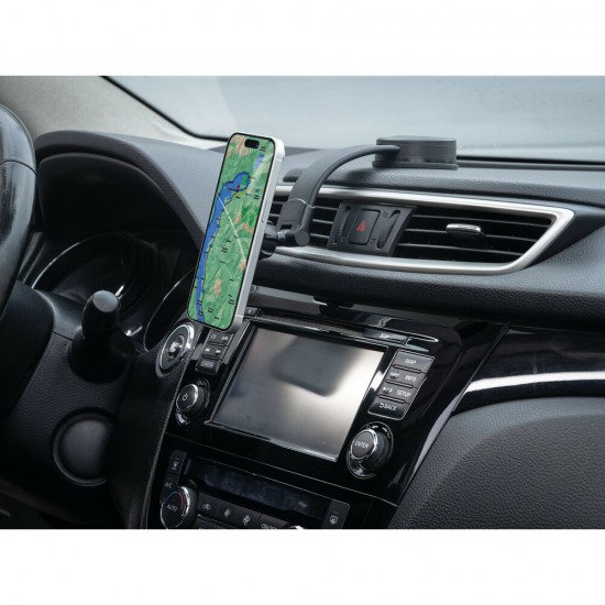 ΒΑΣΗ ΣΤΗΡΙΞΗΣ ΚΙΝΗΤΟΥ ΓΙΑ ΤΑΜΠΛΟ/TZAMI  ΜΕ ΕΥΚΑΜΠΤΟ ΒΡΑΧΙΟΝΑ 13CM  ΜΑΓΝΗΤΙΚΗ MAGNETO DASH 1ΤΕΜ.