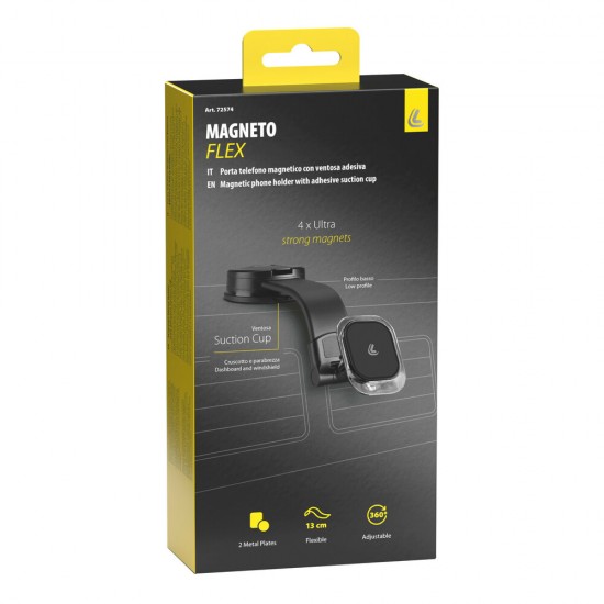 ΒΑΣΗ ΣΤΗΡΙΞΗΣ ΚΙΝΗΤΟΥ ΓΙΑ ΤΑΜΠΛΟ/TZAMI  ΜΕ ΕΥΚΑΜΠΤΟ ΒΡΑΧΙΟΝΑ 13CM  ΜΑΓΝΗΤΙΚΗ MAGNETO DASH 1ΤΕΜ.