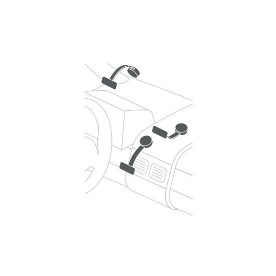 ΒΑΣΗ ΣΤΗΡΙΞΗΣ ΚΙΝΗΤΟΥ ΓΙΑ ΤΑΜΠΛΟ/TZAMI ΜΕ ΕΥΚΑΜΠΤΟ ΜΑΚΡΥ ΚΥΡΤΟ ΒΡΑΧΙΟΝΑ 13cm SNAP FLEX 2.0 LAMPA - 1 ΤΕΜ.