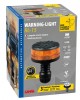 ΦΑΡΟΣ ΠΕΡΙΣΤΡΕΦΟΜΕΝΟΣ 8LED RL-15 9-32V 3 ΛΕΙΤΟΥΡΓΙΩΝ ΒΙΔΩΤΟΣ ΕΛΑΣΤΙΚΟΣ ΠΟΡΤΟΚΑΛΙ 145x105mm