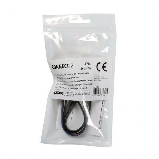 AMC-L7364.9 - ΑΝΤΑΛΛΑΚΤΙΚΗ ΦΙΣΑ CONNECT-2 ΜΕ 4 PIN ΓΙΑ ΤΑΙΝΙΑ LED RGB 16cm 3 ΤΕΜ. ΑΝΤΑΛΛΑΚΤΙΚΗ ΦΙΣΑ CONNECT-2 ΜΕ 4 PIN ΓΙΑ ΤΑΙΝΙΑ LED RGB 16cm 3 ΤΕΜ.