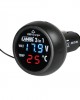 ΒΟΛΤΟΜΕΤΡΟ ΜΠΑΤΑΡΙΑΣ SMART-PLUG  3 in 1 12/24V 2,1A (ΜΕ ΘΕΡΜΟΜΕΤΡΟ ΚΑΙ ΘΥΡΑ USB)