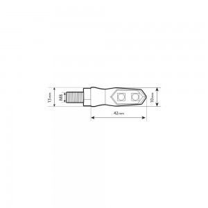 ΦΛΑΣ MOTO NIX 12V LED SMD 42x13mm ΜΑΥΡΟ LAMPA - 2 τεμ. ΦΛΑΣ MOTO NIX 12V LED SMD 42x13mm ΜΑΥΡΟ LAMPA - 2 τεμ.
