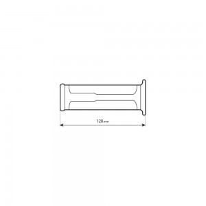 ΧΕΡΟΥΛΙΑ MOTO STYLE GRIP ΜΑΥΡΟ ΧΡΩΜΑ 22mm+25mm 12cm LAMPA - 2 τεμ.