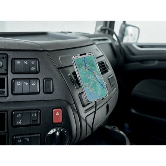 Μαγνητική Βάση Στήριξης Κινητού Mag Wireless Airvent της σειράς Optiline για Ίσιους Αεραγωγούς Αυτοκινήτου με δυνατότητα ασύρματης φόρτισης Max Power 15W, 15 μαγνήτες και 2 αυτοκόλλητα, μεταλλικά δακτυλίδια