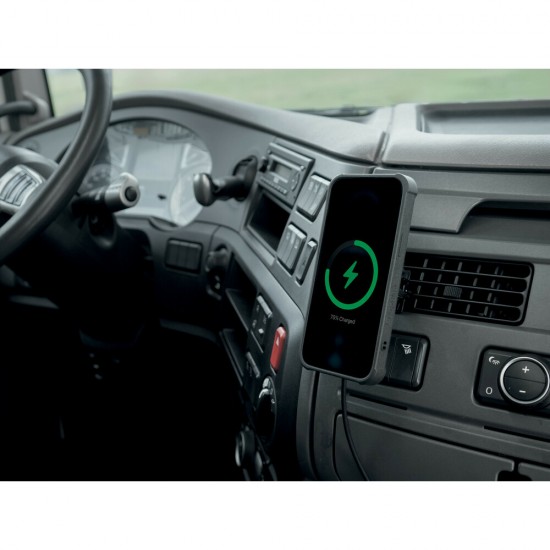 Μαγνητική Βάση Στήριξης Κινητού Mag Wireless Airvent της σειράς Optiline για Ίσιους Αεραγωγούς Αυτοκινήτου με δυνατότητα ασύρματης φόρτισης Max Power 15W, 15 μαγνήτες και 2 αυτοκόλλητα, μεταλλικά δακτυλίδια