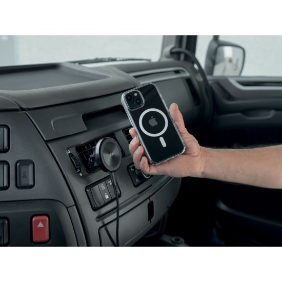 Μαγνητική Βάση Στήριξης Κινητού Mag Wireless Airvent της σειράς Optiline για Ίσιους Αεραγωγούς Αυτοκινήτου με δυνατότητα ασύρματης φόρτισης Max Power 15W, 15 μαγνήτες και 2 αυτοκόλλητα, μεταλλικά δακτυλίδια