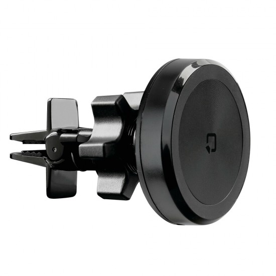Μαγνητική Βάση Στήριξης Κινητού Mag Wireless Airvent της σειράς Optiline για Ίσιους Αεραγωγούς Αυτοκινήτου με δυνατότητα ασύρματης φόρτισης Max Power 15W, 15 μαγνήτες και 2 αυτοκόλλητα, μεταλλικά δακτυλίδια