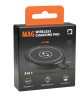 Μαγνητικός, Ασύρματος Φορτιστής Mag Wireless Charging Pad 3 in 1 της σειράς Optiline για Qi Ασύρματη φόρτιση συσκευών με θύρα USB Type C 15W, Καλώδιο 100 cm και MagSafe τεχνολογία