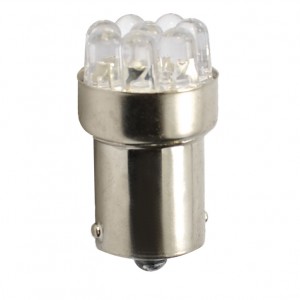 R5W 24V P21W BA15s LED 9xFlux 5mm ΚΙΤΡΙΝΟ (ΜΟΝΟΠΟΛΙΚΟ) 1ΤΕΜ. M-TECH