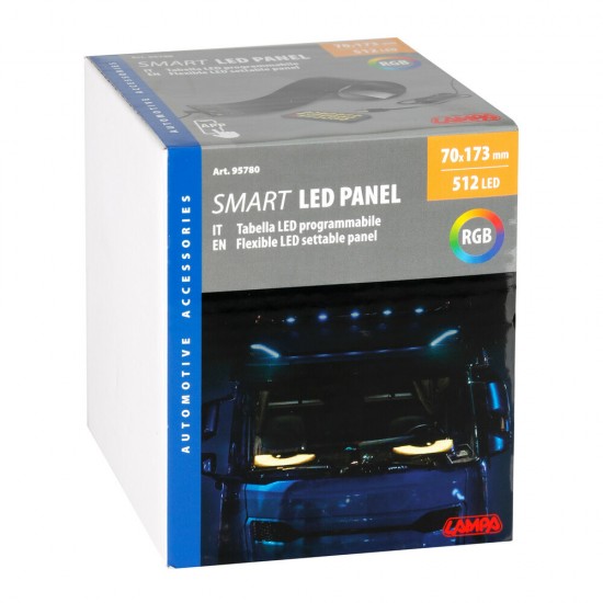 AMC-L9578.0 - ΠΑΝΕΛ ΕΥΚΑΜΠΤΟ SMART LED PANEL 512 LED 70x173mm RGB ΜΕ ΚΑΛΩΔΙΟ 450cm ΓΙΑ USB & REMOTE CONTROL LAMPA - 1 ΤΕΜ. ΠΑΝΕΛ ΕΥΚΑΜΠΤΟ SMART LED PANEL 512 LED 70x173mm RGB ΜΕ ΚΑΛΩΔΙΟ 450cm ΓΙΑ USB & REMOTE CONTROL LAMPA - 1 ΤΕΜ.