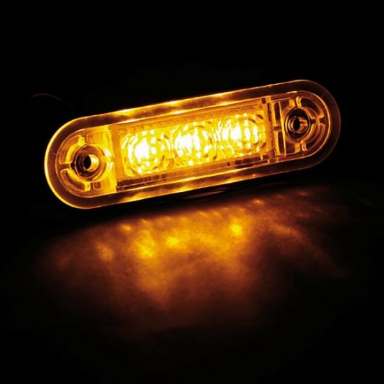 AMC-L9701.9 - ΦΩΣ ΟΓΚΟΥ 3LED ΠΟΡΤΟΚΑΛΙ SMD 12/24V 85mm LAMPA - 20ΤΕΜ. ΦΩΣ ΟΓΚΟΥ 3LED ΠΟΡΤΟΚΑΛΙ SMD 12/24V 85mm LAMPA - 20ΤΕΜ.