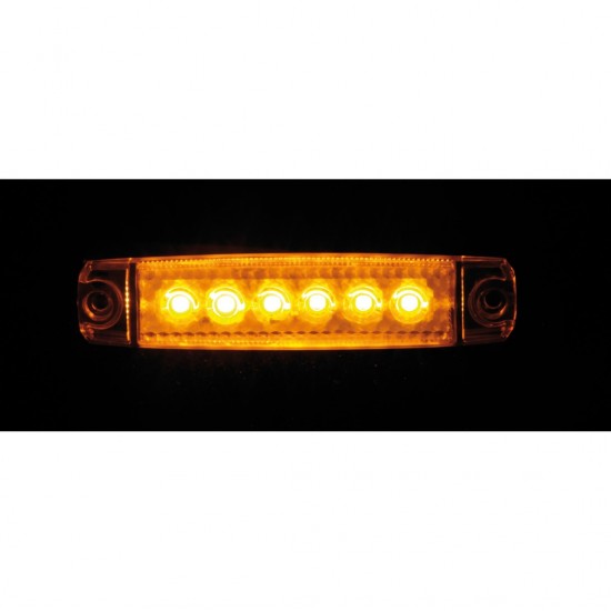 ΦΩΣ ΟΓΚΟΥ 6LED ΠΟΡΤΟΚΑΛΙ SMD 12/24V 96mm 20ΤΕΜ.