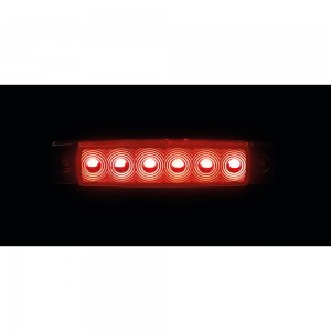 ΦΩΣ ΟΓΚΟΥ 9>32V 6 LED ΚΟΚΚΙΝΟ ΧΡΩΜΑ 95,6x19,8mm ΜΕ ΕΓΚΡΙΣΗ ΤΥΠΟΥ E148 LAMPA -  1 Τεμ.