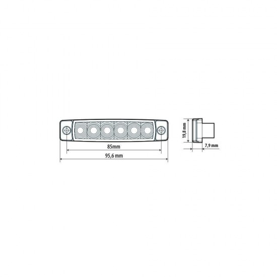 AMC-L9703.6 - ΦΩΣ ΟΓΚΟΥ 9>32V 6 LED ΚΟΚΚΙΝΟ ΧΡΩΜΑ 95,6x19,8mm ΜΕ ΕΓΚΡΙΣΗ ΤΥΠΟΥ E148 LAMPA - 1 Τεμ. ΦΩΣ ΟΓΚΟΥ 9>32V 6 LED ΚΟΚΚΙΝΟ ΧΡΩΜΑ 95,6x19,8mm ΜΕ ΕΓΚΡΙΣΗ ΤΥΠΟΥ E148 LAMPA - 1 Τεμ.