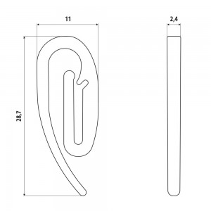 ΓΑΝΤΖΑΚΙΑ ΚΟΥΡΤΙΝΑΣ ΦΟΡΤΗΓΟΥ G-12 LAMPA - 25 ΤΕΜ.