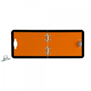 ΠΤΥΣΣΟΜΕΝΗ ΠΛΑΚΑ ΑΛΟΥΜΙΝΙΟΥ/ΠΛΑΙΣΙΟ ΣΗΜΑΤΟΣ ΕΠΙΚΙΝΔΥΝΟΥ ΦΟΡΤΙΟΥ ΠΟΡΤΟΚΑΛΙ  A.D.R. 300x120mm  LAMPA - 1 ΤΕΜ.