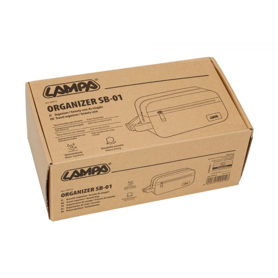 ΤΣΑΝΤΑΚΙ ΧΕΙΡΟΣ SB-01 ORGANIZER ΣΕ ΜΑΥΡΟ ΧΡΩΜΑ (25Χ14Χ10cm)