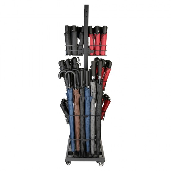 ΣΤΑΝΤ ΓΙΑ ΟΜΠΡΕΛΕΣ ΔΙΠΛΗΣ ΠΡΟΒΟΛΗΣ 96 ΘΕΣΕΩΝ ΓΙΑ 24 ΜΠΑΣΤΟΥΝΙ & 72 ΣΠΑΣΤΕΣ ΟΜΠΡΕΛΕΣ 50 x 40 x 160 cm ΧΩΡΙΣ ΟΜΠΡΕΛΕΣ LAMPA - 1 ΤΕΜ.