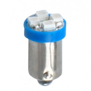ΛΑΜΠΑΚΙΑ T4W 12V 0,24W BA9s (ΜΙΝΙΟΝ) LED 4xSMD2835 ΜΠΛΕ BLISTER M-TECH - 2 τεμ.