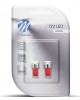 T10 W5W 12V W2,1x9,5d LED 1xHP ΚΟΚΚΙΝΟ (ΚΑΡΦΩΤΟ ΑΚΑΛΥΚΟ) BLISTER 2ΤΕΜ. M-TECH