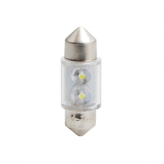 AMC-LB025W/MT - ΛΑΜΠΑΚΙΑ ΠΛΑΦΟΝΙΕΡΑΣ C5W/C10W 12V 0,26W SV8,5 31mm LED 2xFlux 3mm ΛΕΥΚΟ BLISTER 2ΤΕΜ ΛΑΜΠΑΚΙΑ ΠΛΑΦΟΝΙΕΡΑΣ C5W/C10W 12V 0,26W SV8,5 31mm LED 2xFlux 3mm ΛΕΥΚΟ BLISTER 2ΤΕΜ