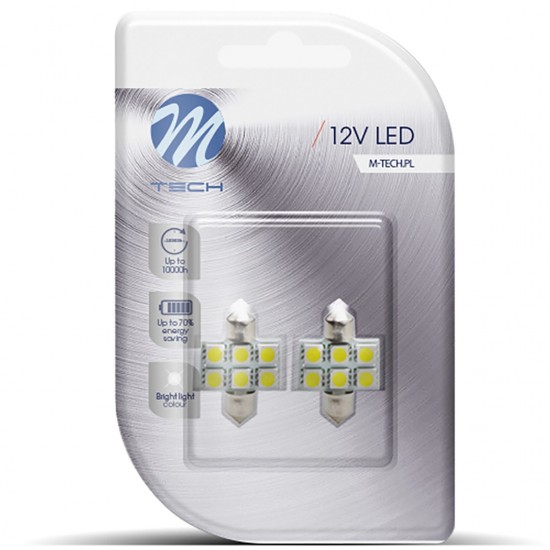 AMC-LB027W/MT - ΛΑΜΠΑΚΙΑ ΠΛΑΦΟΝΙΕΡΑΣ C5W/C10W 12V 1,44W SV8,5 31mm LED 6xSMD5050 ΛΕΥΚΟ 2ΤΕΜ. ΛΑΜΠΑΚΙΑ ΠΛΑΦΟΝΙΕΡΑΣ C5W/C10W 12V 1,44W SV8,5 31mm LED 6xSMD5050 ΛΕΥΚΟ 2ΤΕΜ.