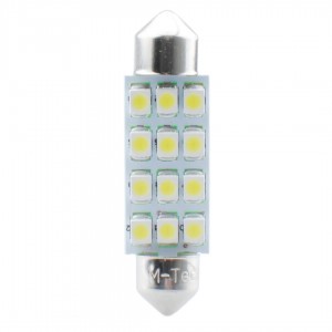 ΛΑΜΠΑΚΙΑ ΠΛΑΦΟΝΙΕΡΑΣ C5W/C10W 12V SV8.5 41mm 1,5W 12xSMD2835 LED OSRAM ΜΠΛΕ  BLISTER 2ΤΕΜ. M-TECH