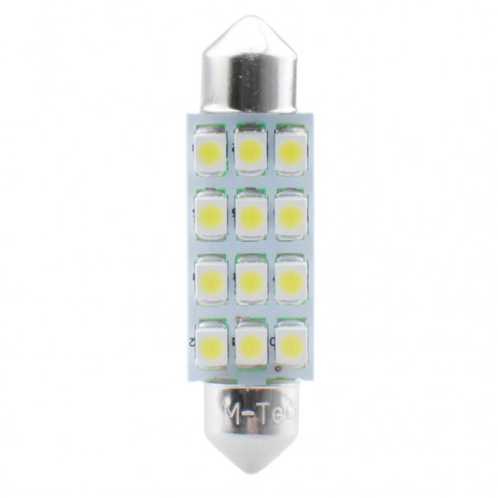 AMC-LB030B/MT - ΛΑΜΠΑΚΙΑ ΠΛΑΦΟΝΙΕΡΑΣ C5W/C10W 12V SV8.5 41mm 1,5W 12xSMD2835 LED OSRAM ΜΠΛΕ BLISTER 2ΤΕΜ. M-TECH ΛΑΜΠΑΚΙΑ ΠΛΑΦΟΝΙΕΡΑΣ C5W/C10W 12V SV8.5 41mm 1,5W 12xSMD2835 LED OSRAM ΜΠΛΕ BLISTER 2ΤΕΜ. M-TECH