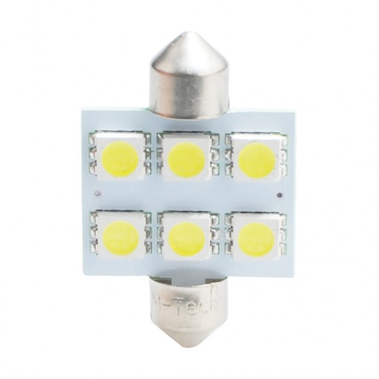 AMC-LB052W/MT - ΛΑΜΠΑΚΙΑ ΠΛΑΦΟΝΙΕΡΑΣ C5W/C10W 12V 1,44W SV8,5 36mm PREMIUM LED 6xSMD5050 ΛΕΥΚΟ BLISTER 2ΤΕΜ. M-TECH ΛΑΜΠΑΚΙΑ ΠΛΑΦΟΝΙΕΡΑΣ C5W/C10W 12V 1,44W SV8,5 36mm PREMIUM LED 6xSMD5050 ΛΕΥΚΟ BLISTER 2ΤΕΜ. M-TECH